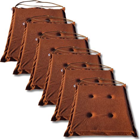 Cojines para silla de 40x40x3 cm, 1000 unidades - juego de 6 (1/5)