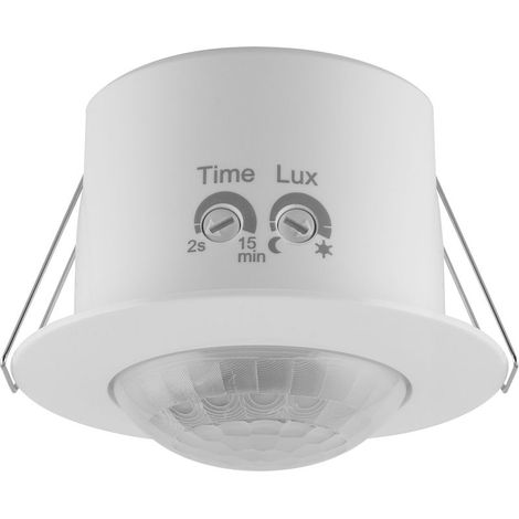 Ledvance – Capteur de plafond en polycarbonate blanc – Détection 360° – Portée 6m – Tension 220-240V – IP20 – 4058075240315 (1/5)