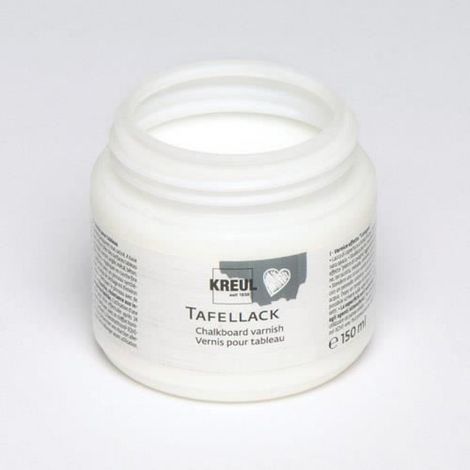 Vernis Effet Tableau Noir - Revêtement Peinture à Base Eau - Pour Bois Carton Argile - Finition Mate Satinée - 150 ml