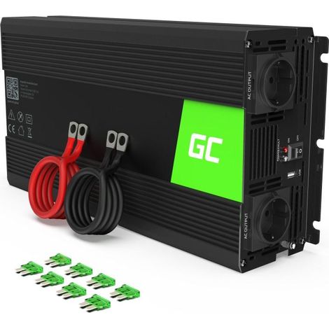 Green Cell INV25 Wandler 12V-230V 1500W/3000W (1/3)