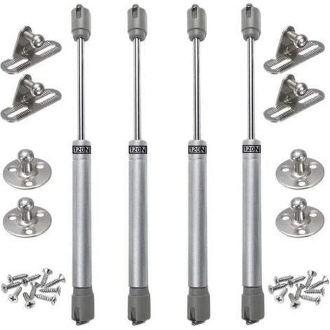 royaluxe-Lot de 4 vérins à gaz 120N verin meuble hydraulique ressort amortisseurs à gaz d'origine porte armoire de cuisine Bras pneumatique pour levage de porte armoire
