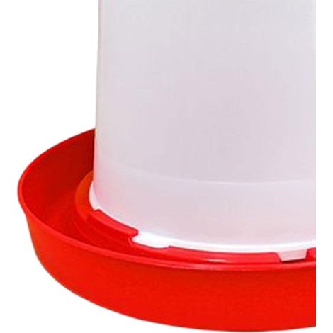 Abreuvoir Volaille Abreuvoir Automatique Poulet Abreuvoir Abreuvoir Poulet Canard Pigeon Oiseau Fournitures Agricoles, 1.5L Blanc，1pc (1/4)