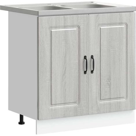 Maison Exclusive - Mueble de Cocina Kalmar Gris Sonoma 80 x 46 x