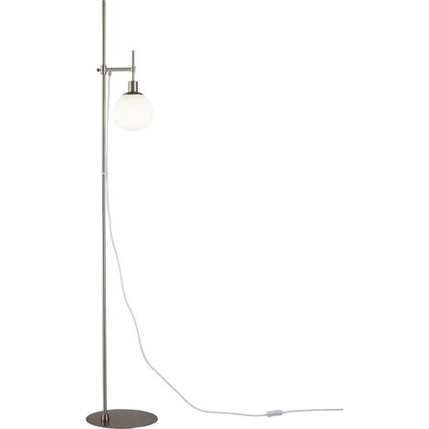 Erich Lampadaire nickel, 1 lumière, E14