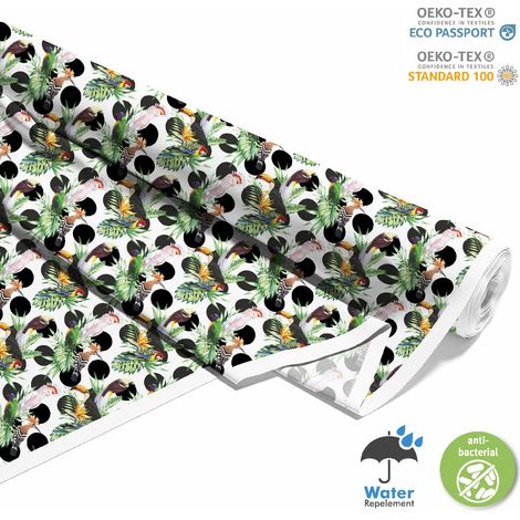 TESSUTI DECORATIVI PER ESTERNI OXFORD - Motivo Uccelli Tropicali I DX106 (1/5)