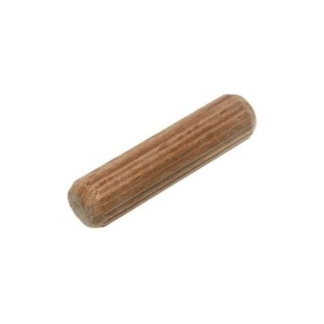 One Stop DIY Lot de 240 chevilles en bois dur cannelées M10 x 40 mm