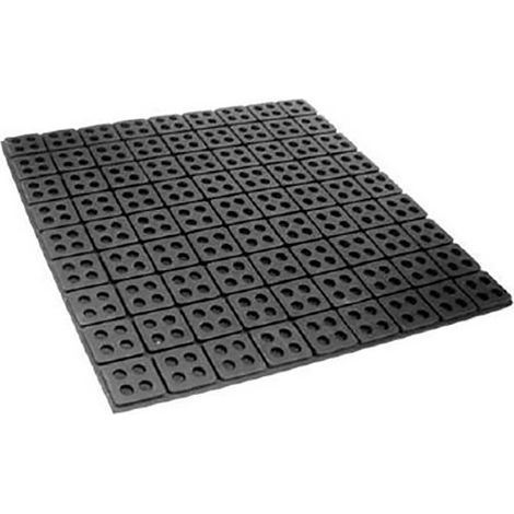 Bande anti vibrations RS PRO, taille 100 x 100mm ( Prix pour Paquet de 4 )