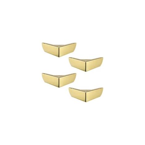 Or - DIY pieds de meubles de cuisine 50mm pieds pour table basse armoire lit canapé solides pieds de chaise en métal bureau argent silencieux antidérapant set de 4- Crezuo (1/4)