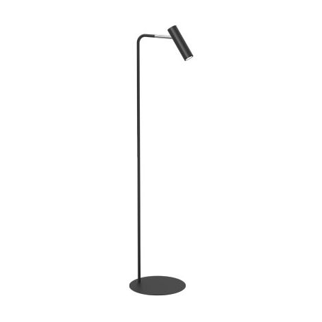 Lampadaire tube moderne noir GU10 8W Axion Luminex