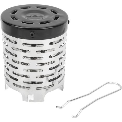 Poêle de camping avec poignée, structure de dissipation thermique double uniforme, conception ventilée, housse pour chauffage extérieur, tente. (1/5)
