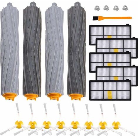 Ahlsen Accesorios iRobot para 960, 980, 895, 880, 870, 871, etc., kit de repuesto de cepillo serie 800/900 para aspiradora iRobot Roomba (5+8+4). Precio extremadamente barato (1/5)
