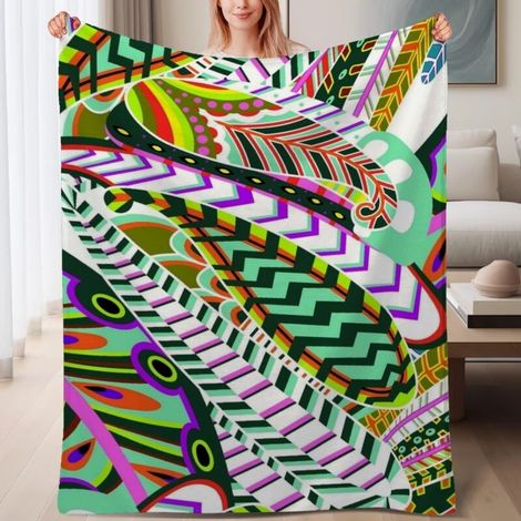 Couverture de lit en polaire, couverture légère et cosy en microfibre pour le printemps, décoration de chambre, excellent cadeau pour femmes hommes, 6080 pouces (1/4)