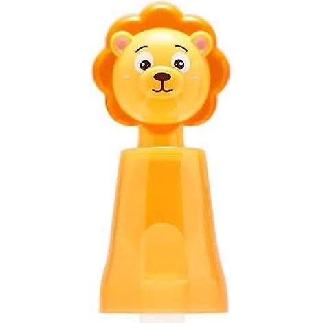 (lion)gobelet Dents Avec Porte-brosse Dents Pour Enfants - Motif Animaux De Dessin Anim - Gobelet En Verre - Support Pour Boule De Bain - Suppor (1/5)