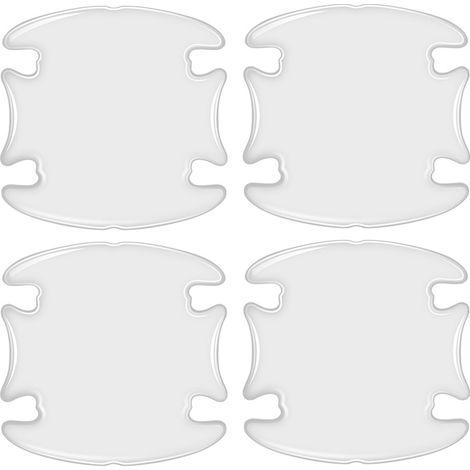 Autocollants de protection transparents pour poignées de voiture, anti-cogne et anti-rides, bandes invisibles pour une protection complète. (1/4)