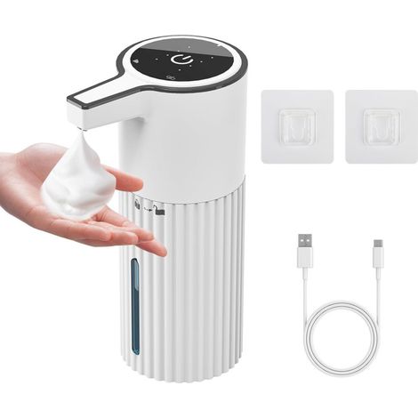 Distributeur de savon automatique sans installation, avec capteur et mousseur électrique pour salle de bain, grossiste en savon. (1/5)