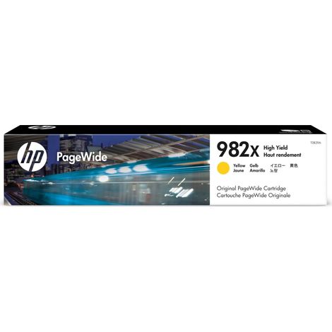 HP 982X High Yield Yellow Original PageWide Cartridge Cartuccia d'Inchiostro 1 pz Resa Elevata XL (1/4)