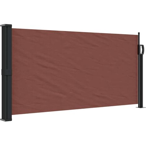 vidaXL Tenda da Sole Laterale Retrattile Marrone 100x300 cm