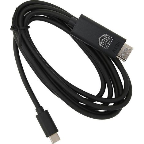Câble de duplication d'écran 26-27 pouces, 4K sans latence, câble adaptateur d'interface multimédia Type-C vers HD, adapté aux téléphones portables et aux téléviseurs. (1/2)