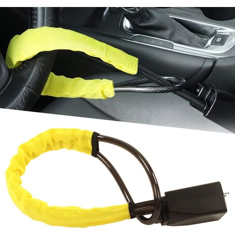 Antivol de volant, cadenas de sécurité pour sac à main, universel pour voitures (1/5)