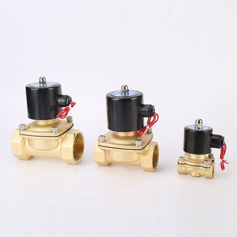 Électrovanne CHOYCLIT 220V AC 3/4 Pouce, Normalement Fermée en Alliage de Zinc pour Gaz, Air, Huile et Eau, Vanne Électromagnétique Robuste pour Applications Domestiques et Industrielles (1/4)