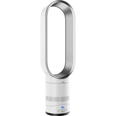 Ventilador sin aspas, control remoto, diseño silencioso, 16 pulgadas, color plata, 220 V, europeo. (1/2)