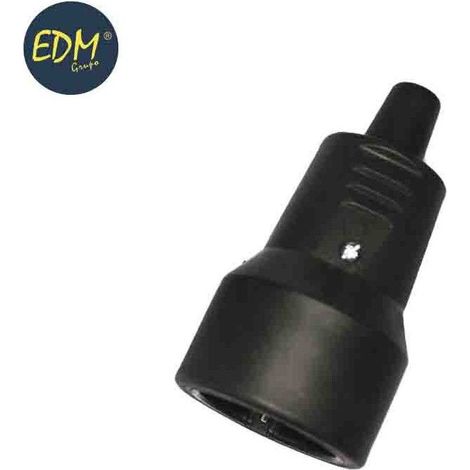 Base pneumatica in gomma per elettroerosione 10/16A 250V T/TL IP44 4,8 mm Nero (confezione termoretraibile)
