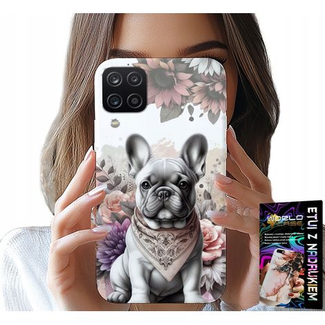 Custodia per Samsung Galaxy A22 5G - bulldog bulldog cani razze canine retro (1/5)