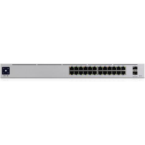 UniFi Pro 24-Port PoE Gestionado L2/L3 Gigabit Ethernet (10/100/1000) Energía sobre Ethernet (PoE) 1U Plata
