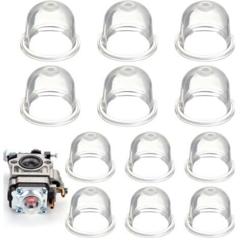 12 PièCes Poire D'AmorçAge Debroussailleuse, 22mm/19mm Pompe Amorcage Debroussailleuse, pour Tondeuse, Machine de haie,Scie à Essence, Ampoule d'amorce de Carburant de Ventilateur (1/4)