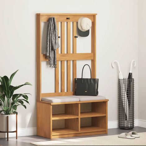 Perchero de entrada SANDNES madera maciza de pino 87x40x159,5cm vidaXL (1/5)