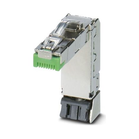 Connecteur RJ45 cat 5 Phoenix Contact série CUC Mâle, Blindé Montage sur câble Angle Droit ( Prix pour Boîte de 1 )