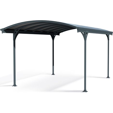 Palram – Canopia Aluminium Carport Vitoria 5000  Anthrazit  501x291x239 cm (1/5)