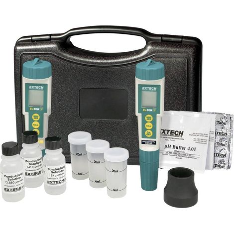 Extech EC510 Misuratore di conduttività Conduttività, Temperatura, pH, Particelle disciolte (TDS), Contenuto di sale,