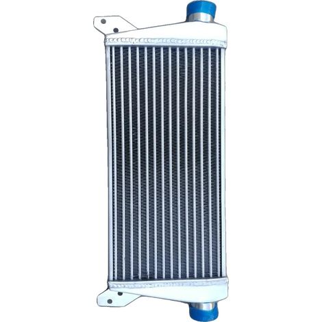 Intercooler, Construction en Aluminium, Taille du Noyau 457mm x 234mm x 41mm, Taille Totale 637mm x 320mm x 65mm, Entrée/Sortie 50mm, Compatible avec Audi A4 1.8T Turbo B6 Quattro 2002-2006 (1/5)