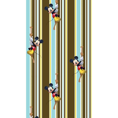 Voilage taille L Mickey Mouse grimpe à la corde de Disney 140CM X 245CM (1/3)