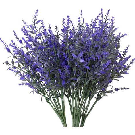 Lavanda artificiale, 20 mazzi, resistente ai raggi UV, per uso interno ed esterno. (1/5)