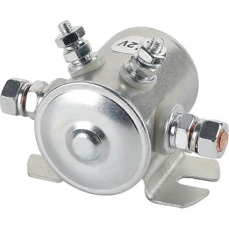 Relais solénoïde 12 V CC, usage continu, 300 A max., pour voiturettes de golf, treuils marins, livraison express. (1/4)