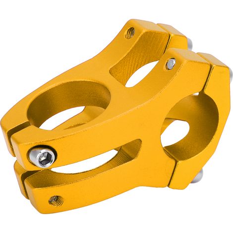 Tige de potence vélo 25,4mm en alliage alu léger, couleur dorée, 35mm de hauteur (1/5)