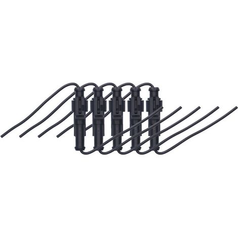 5 Pièces Connecteur Électrique Auto Étanche Antiflaming Résistant Antioxydant pour Câble Automobile Noir (1/5)