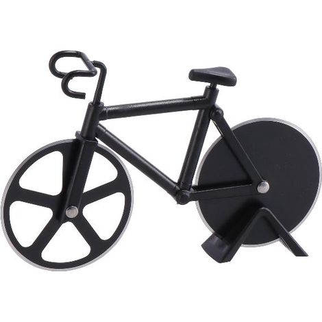 Rotella Taglia Pizza Forma di Bicicletta in ABS e Acciaio 18,5 x 11,5 cm (1/2)