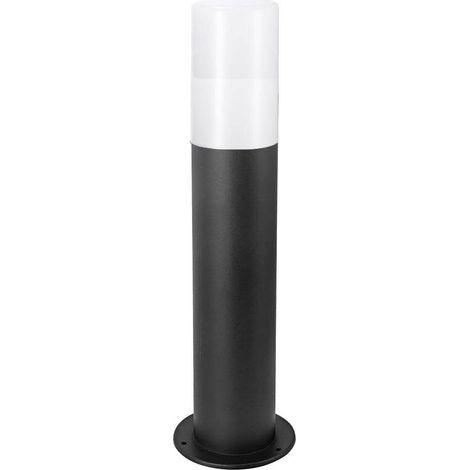 Lampione nero con attacco per Lampadine E27 illuminazione da esterno palo da giardino per sentieri IP65 (1/4)