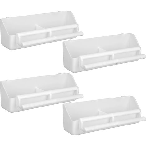 Lot de 4 mangeoires épaisses pour oiseaux / mangeoire pour perroquets / mangeoire pour cage à oiseaux / abreuvoir pour pigeons / abreuvoir suspendu (1/5)