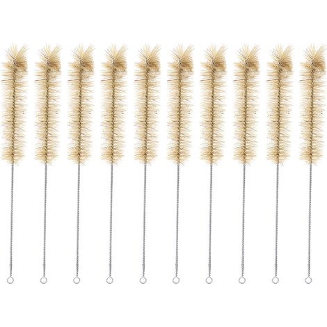 Lot de 10 brosses de nettoyage pour tubes à essai en verre, à poils rigides, outils d'entretien pour bouteilles et récipients de laboratoire (1/5)