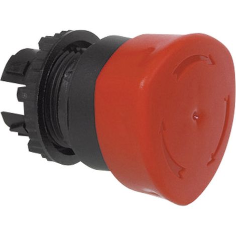 BACO 223882 L22ED01 Pilztaster Frontring Kunststoff, Schwarz Rot Drehentriegelung 1 St. (1/2)