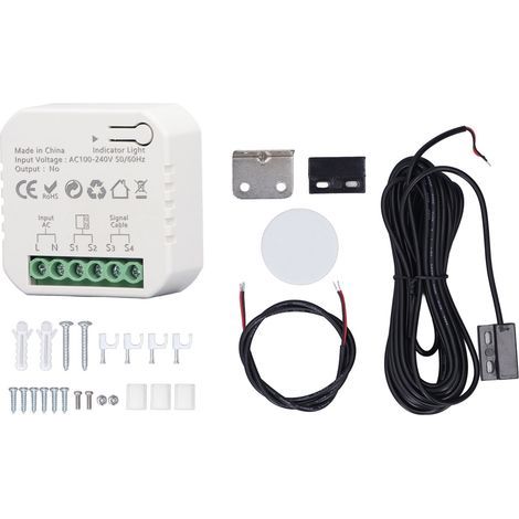 Generic Ouvre-porte de Garage Intelligente, Contrôle de l'application Universal Remote Control Smart Garage Door Opender Safety 100-240V Compte à Rebours pour la Maison (1/5)