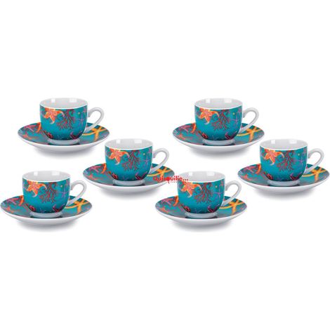 Fade Calajunco set 6 tazze caffè porcellana 100 ml
