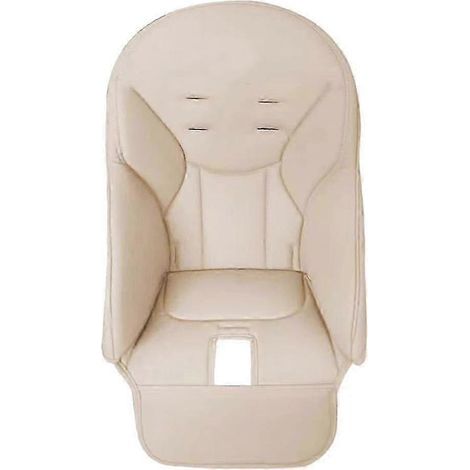 Coussin pour chaise haute Peg Perego Siesta & Prima Pappa Zero 3, en cuir PU pour bébé (housse beige)