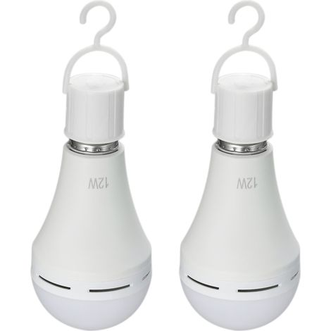 Multifunktionale, wiederaufladbare LED-Lampe, 12 W (entspricht 60 W, 6000 K) – E26/E27-Fassung, 100–240 V Wechselstrom