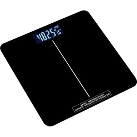 Balance de salle de bain numérique carrée multifonctionnelle MDUG avec écran rétroéclairé LED, unité de mesure en kilogrammes (1/4)