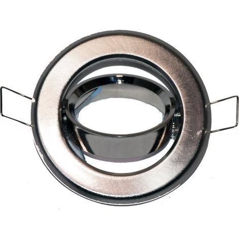 Support Spot Led Rond Brossé Gu10 Orientable (1/4)